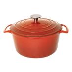 Ronde Braadpan Oranje 4ltr | Ø23,5cm, Verzenden