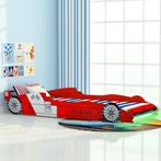 vidaXL Kinderbed raceauto met LED-verlichting rood 90x200 cm, Kinderen en Baby's, Nieuw, Verzenden