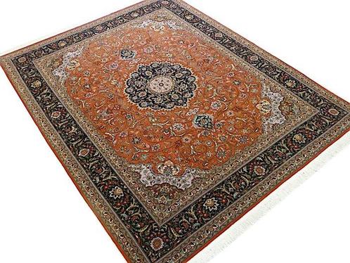 Tabriz met zijde - zeer fijn - Tapijt - 304 cm - 247 cm, Huis en Inrichting, Stoffering | Tapijten en Kleden