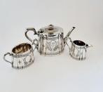 Theeservies - Antique Victorian Silver Plated Tea Service -