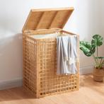 [en.casa] Wasmand Vimmerby 64x53x39 cm bamboe, Huis en Inrichting, Badkamer | Badtextiel en Accessoires, Verzenden, Nieuw