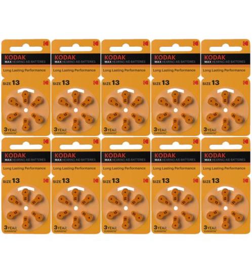 Kodak Hoorbatterij Kodak Hearing Aid 13 oranje (60 stuks), Diversen, Verpleegmiddelen, Nieuw, Ophalen of Verzenden