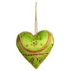 Hanger Ornament Traditioneel Hart Groen (16 cm), Huis en Inrichting, Woonaccessoires | Wanddecoraties, Nieuw, Verzenden