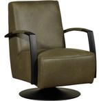 Leren draaifauteuil Mood - Granada Moss (olijf/groen) -, Huis en Inrichting, Fauteuils, Nieuw, Ophalen of Verzenden, 50 tot 75 cm