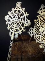 Kruis (2) - Koptisch - zilverlegering - 1990-2000 - Meskel -, Antiek en Kunst
