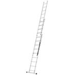 Vouwladder - 3x9 treden - werkhoogte 5,06 m - aluminium, Doe-het-zelf en Verbouw, Ladders en Trappen, Ophalen of Verzenden, Nieuw