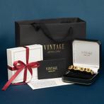 Gouden bootjes armband met granaat 14 krt, Sieraden, Tassen en Uiterlijk, Armbanden, Ophalen of Verzenden, Nieuw