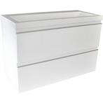 Wiesbaden Shall Onderkast - 80x36cm - Glans Wit, Huis en Inrichting, Badkamer | Badkamermeubels, Ophalen of Verzenden, Nieuw