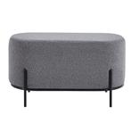 Torben hocker duo 80x40x42 cm bouclé grijs, Ophalen of Verzenden, Nieuw, Grijs