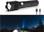 FlinQ Oplaadbare LED Zaklamp - Militaire Zaklamp - Tot 1200, Verzenden, Nieuw