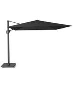 Challenger T1 premium zweefparasol 300x300 cm faded black, Tuin en Terras, Parasols, Ophalen of Verzenden, Nieuw