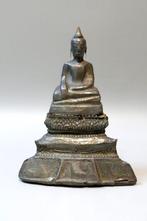 Paire de Bouddhas - Zilver - Thailand - Koninkrijk Siam -