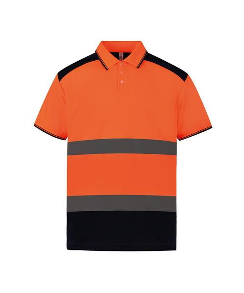 Veiligheids polo oranje / navy, Tuin en Terras, Werkkleding, Verzenden