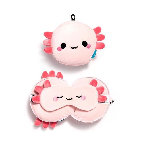 Reiskussen & Slaapmasker - Maddie de Axolotl Adoramals - Ron, Huis en Inrichting, Woonaccessoires | Kussens, Nieuw, Ophalen of Verzenden