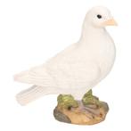 Witte duif stenen beeld rechts 24 cm - Decoratie vogels, Huis en Inrichting, Woonaccessoires | Overige, Nieuw, Verzenden