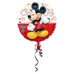 Folieballon Mickey Mouse Rood - 43 cm, Ophalen of Verzenden, Nieuw