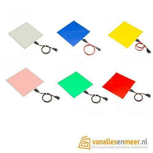 EL-Panel 10cm x 10cm  EL-Sheet, Hobby en Vrije tijd, Elektronica-componenten, Verzenden