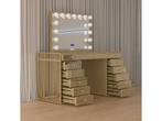 Vonato - Gold - Kaptafel Met Verlichting - Dressing Table, Huis en Inrichting, Tafels | Kaptafels, Nieuw