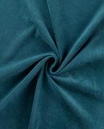Baby Corduroy Polyester Petrol, Hobby en Vrije tijd, Stoffen en Lappen, Nieuw, Blauw