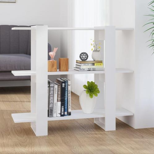 vidaXL Boekenkast/kamerscherm 100x30x87 cm wit, Huis en Inrichting, Kasten | Boekenkasten, 25 tot 50 cm, Nieuw, Overige houtsoorten