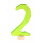 Grimms houten cijfer 2 voor verjaa van €4,75 voor €3,80, Ophalen of Verzenden, Nieuw