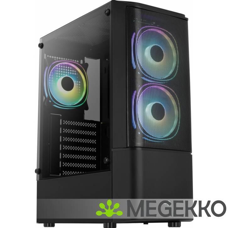 Aerocool Quantum Mesh Zwart RGB, Computers en Software, Computerbehuizingen, Nieuw, Verzenden