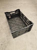 Kunststof krat 600x400x240mm zwart geperforeerd, gebruikt -, Zakelijke goederen, Agrarisch | Werktuigen, Ophalen of Verzenden