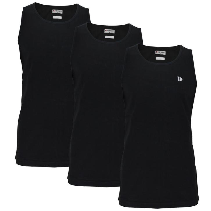 Donnay Donnay Heren - 3-Pack - Singlet James - Zwart, Kleding | Heren, T-shirts, Nieuw, Verzenden