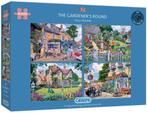 The Gardeners Round Puzzel (4 x 500 stukjes) | Gibsons -, Hobby en Vrije tijd, Denksport en Puzzels, Verzenden, Nieuw