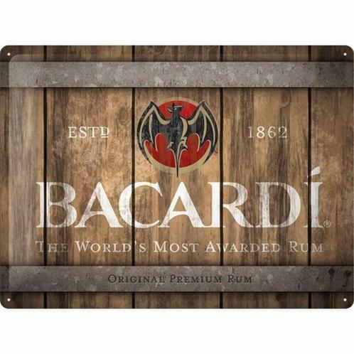 Bacardi pubbord relief 40x30 cm, Zakelijke goederen, Horeca | Overige, Verzenden