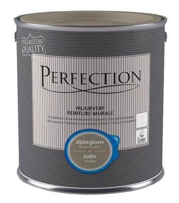 Perfection Muurverf Zijdeglans - Lipstick Red - 1 liter, Doe-het-zelf en Verbouw, Verf, Beits en Lak, Verf, Rood, Nieuw, Minder dan 5 liter
