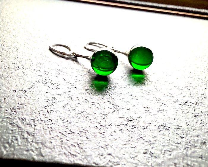 Oorbellen met natuurlijke Baltisch amber kralen (Ag925) -, Antiek en Kunst, Curiosa en Brocante