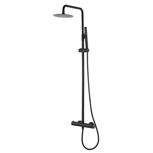 Opbouw Regendouche Set BWS Cemal Thermostatisch Mat Zwart, Doe-het-zelf en Verbouw, Sanitair, Kraan, Nieuw, Ophalen of Verzenden