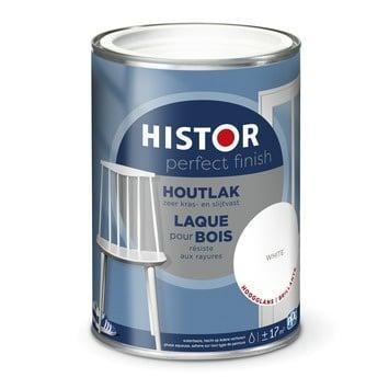 Histor Perfect Finish Houtlak RAL 9010 Hoogglans - 5 Liter, Doe-het-zelf en Verbouw, Verf, Beits en Lak, Nieuw, Verzenden