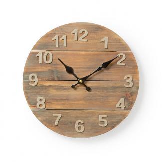 Wandklok | Tessa | Nedis | Ø 30 cm (Hout), Huis en Inrichting, Woonaccessoires | Klokken, Nieuw, Verzenden