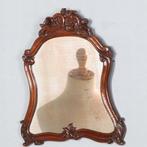 Klein Biedermeier spiegeltje met verweerd glas ca 1830 No20, Antiek en Kunst, Ophalen of Verzenden