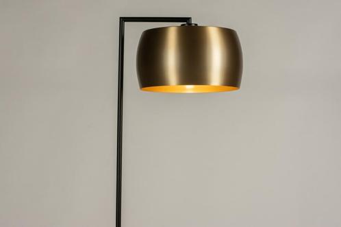 Rietveld Vloerlampen - Zwart, Goud - Metaal, Aluminium, Huis en Inrichting, Lampen | Vloerlampen, Verzenden