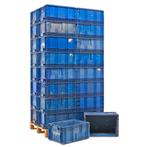 Gebruikte Euronorm stapelbakken alle wanden gesloten, Doe-het-zelf en Verbouw, Kratten en Dozen, Ophalen of Verzenden, Gebruikt