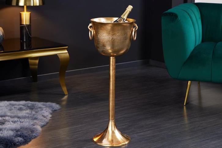 Decoratieve champagnekoeler CHAMPAGNE 80cm antiek goud, Huis en Inrichting, Woonaccessoires | Vazen, Ophalen of Verzenden