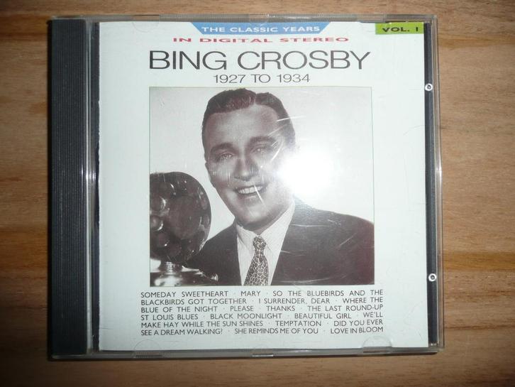 Bing Crosby - 1927 tot 1934, Cd's en Dvd's, Cd's | Pop, Zo goed als nieuw, Verzenden