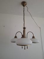 Plafondlamp - Drie- armige hanglamp - Glas, Koper