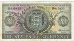Guernsey 1 pound 1969-1975 P#45a, Postzegels en Munten, Bankbiljetten | Europa | Niet-Eurobiljetten, Verzenden