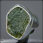 Zeldzame natuurlijke transparante Moldaviet ring 66,3ct, in