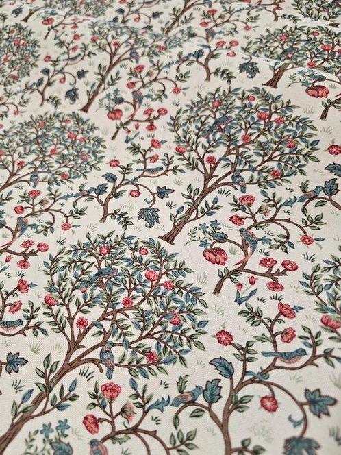 William Morris Tessuto Art Nouveau Kelmscott Tree, Arts and, Antiek en Kunst, Antiek | Kleden en Textiel