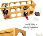 2dekans | Budu Wijnrek Bamboe 5 flessen - Wijnrek hout -, Ophalen of Verzenden, Zo goed als nieuw