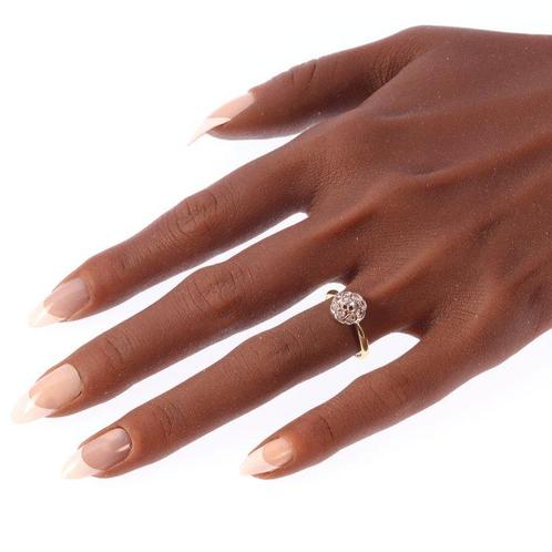 Zonder Minimumprijs - Ring - 18 karaat Geel goud - Diamant -, Sieraden, Tassen en Uiterlijk, Ringen