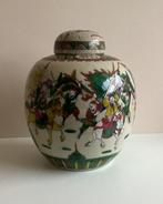 Gemberpot - Chinese gemberpot met krijgers - Porselein, Antiek en Kunst