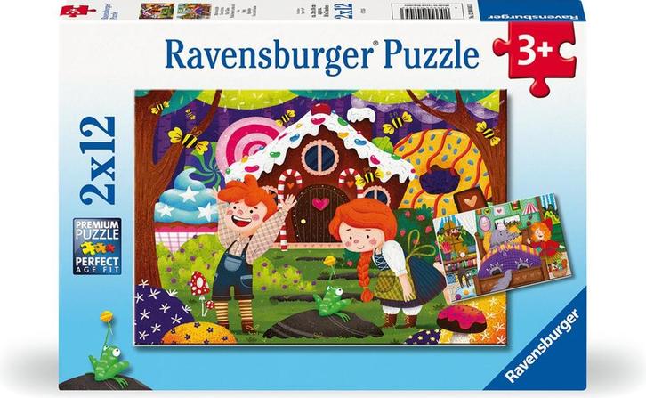 Fairy Tales Puzzel (2x12 stukjes) | Ravensburger - Puzzels, Kinderen en Baby's, Speelgoed | Kinderpuzzels, Nieuw, Verzenden