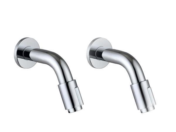 Veiling - 2x Alterna fonteinkraan wand 11cm Piccolo chroom, Doe-het-zelf en Verbouw, Sanitair