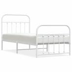 Bedframe 90x190 Wit Metaal - Retourdeal - 45% Korting!, 90 cm, Eenpersoons, Wit, Nieuw